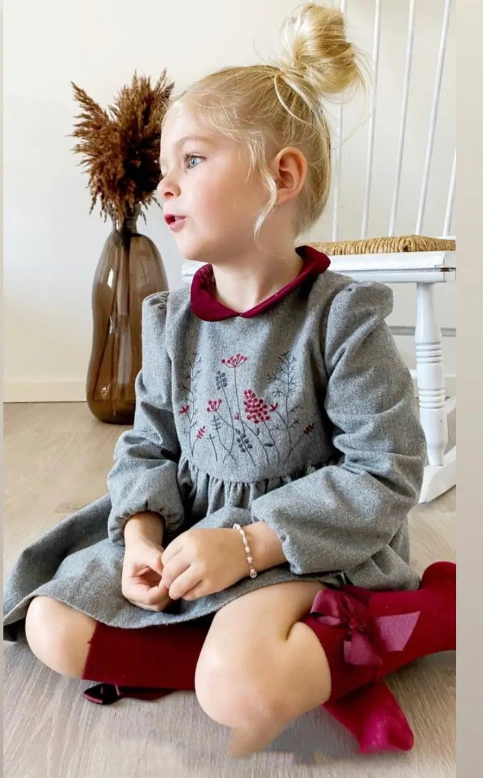 Purete Gray Wool Dress